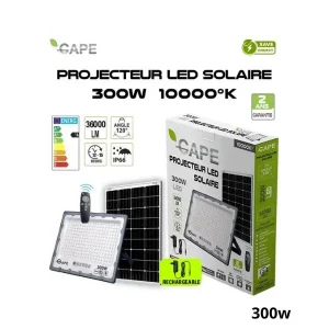 GAPE Projecteur led solaire rechargeable 300w ART300W