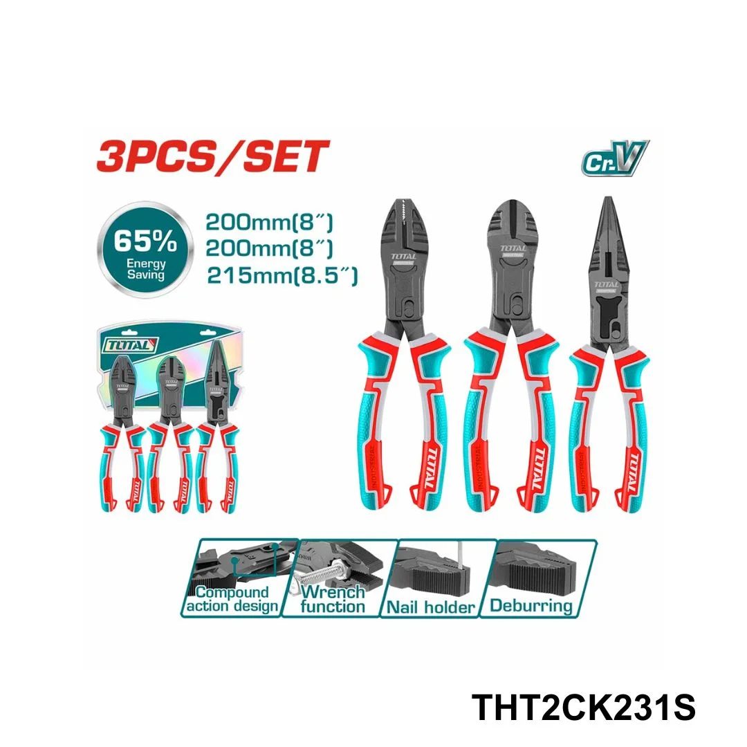 TOTAL Jeu 3 pinces effet fort THT2CK231S – Image 2
